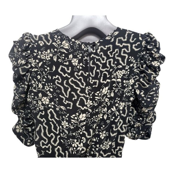 ISABEL MARANT Geometric Floral Silk Midi Dress - Picture 10 of 15